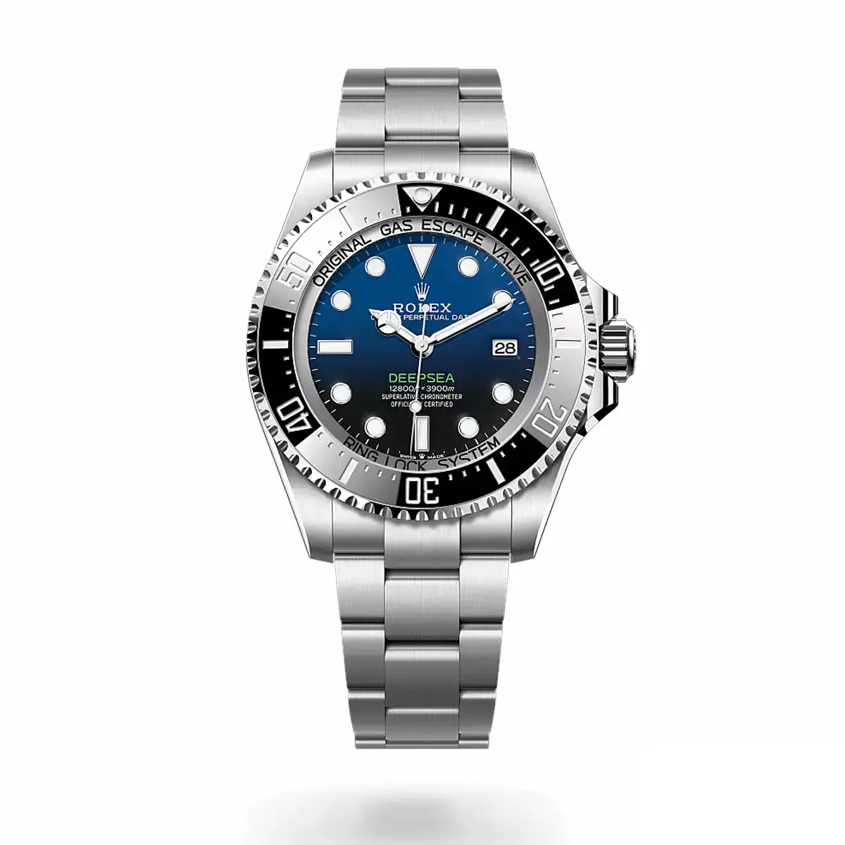 Deepsea 126660 rolex copy black dial — front view