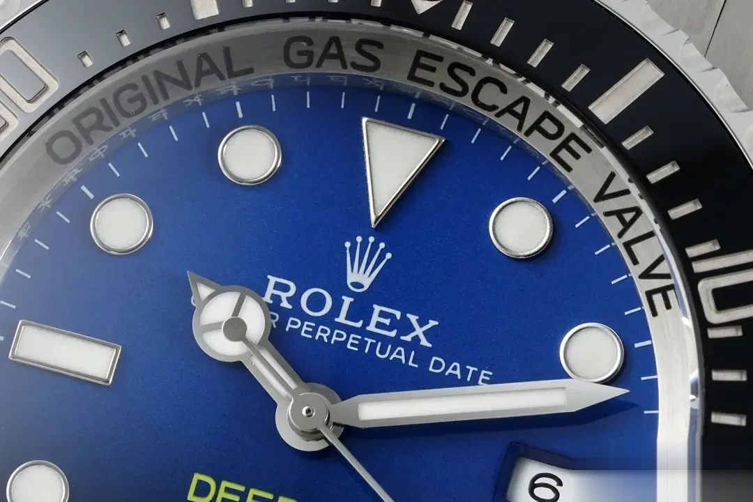 Rolex Deepsea 126660 replica black dial — caseback detail