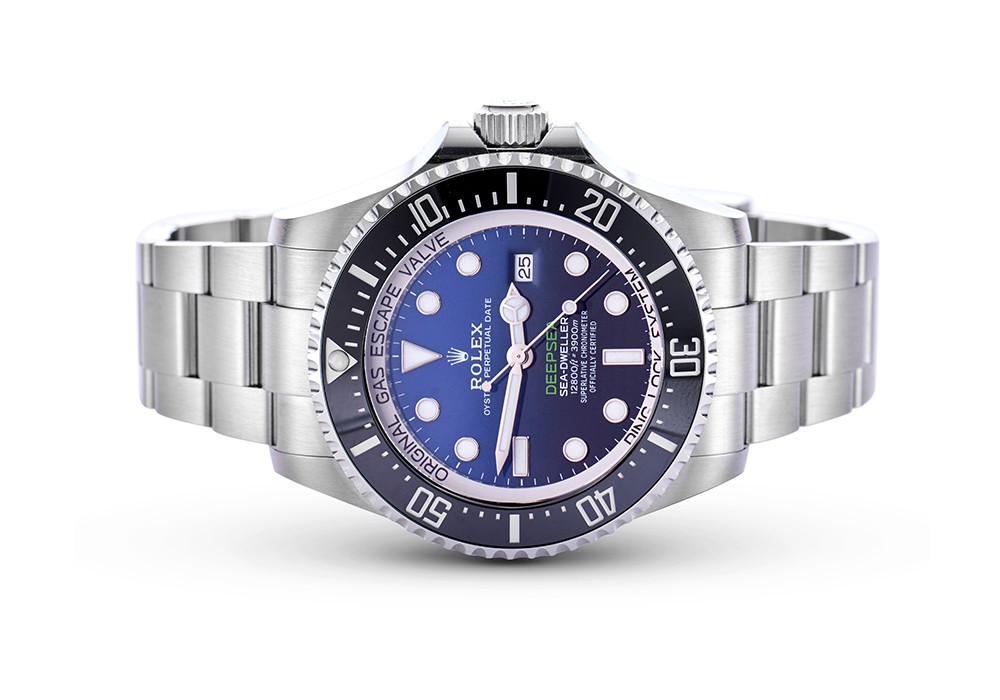 Rolex Deepsea 116660 rolex clone black, blue dial — caseback detail