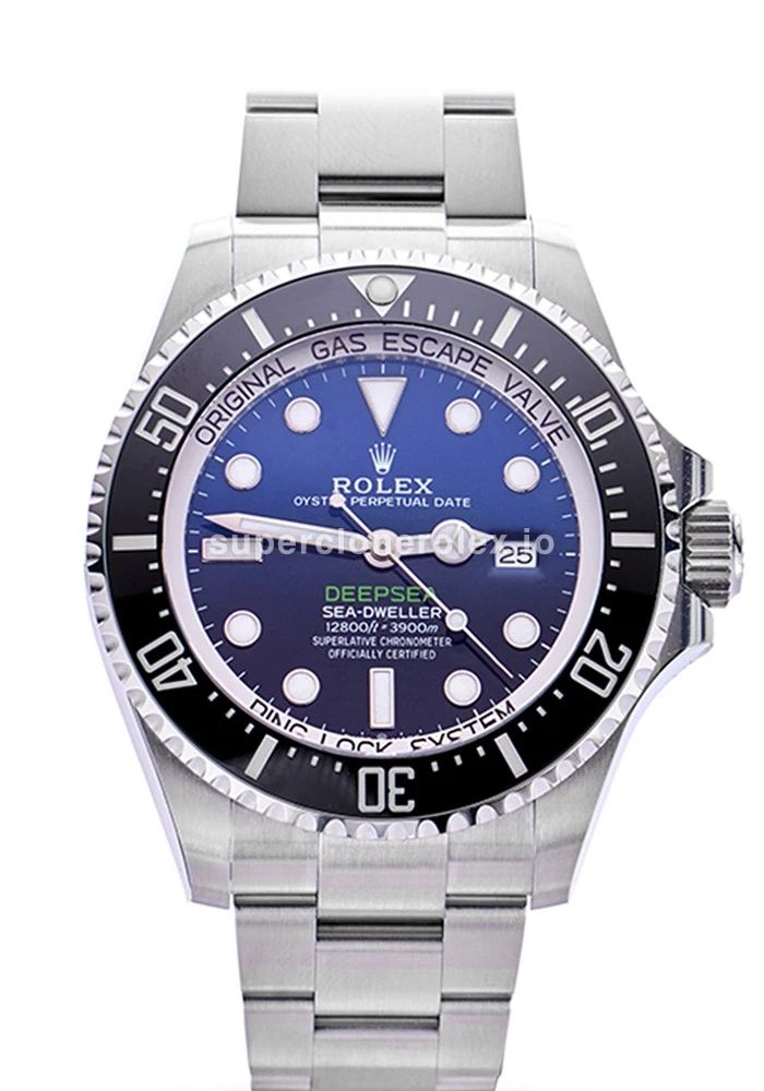 Deepsea 116660 James Cameron japanese automatic replica black, blue dial — front view