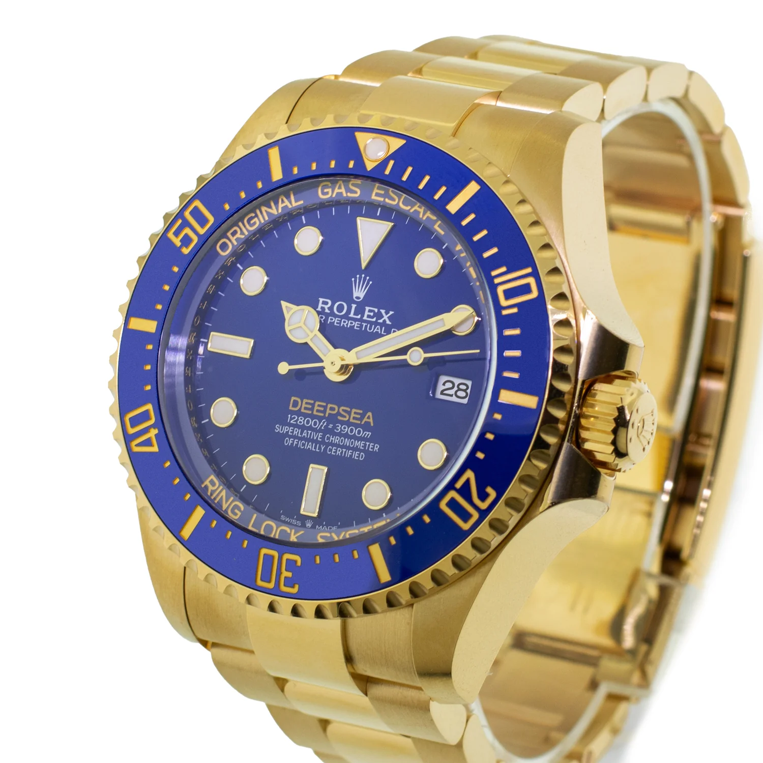 Deepsea 136668LB rolex copy 44mm — dial close-up