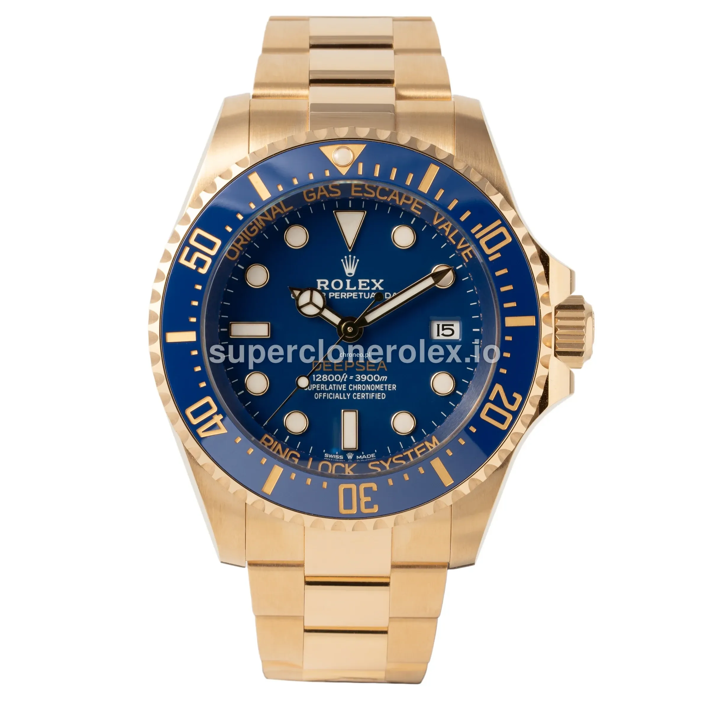 Rolex Deepsea 136668LB rolex clone blue dial — front view