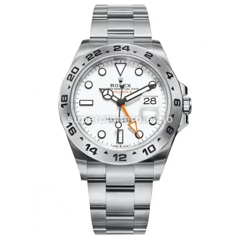 Explorer 216570 japanese automatic replica white dial — front view