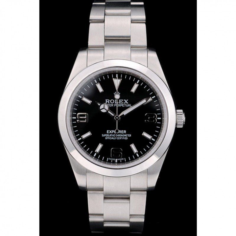 Explorer 42002 rolex copy 39mm — dial close-up