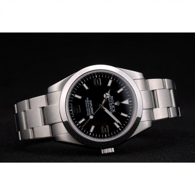Explorer 42002 japanese automatic replica black dial — caseback detail