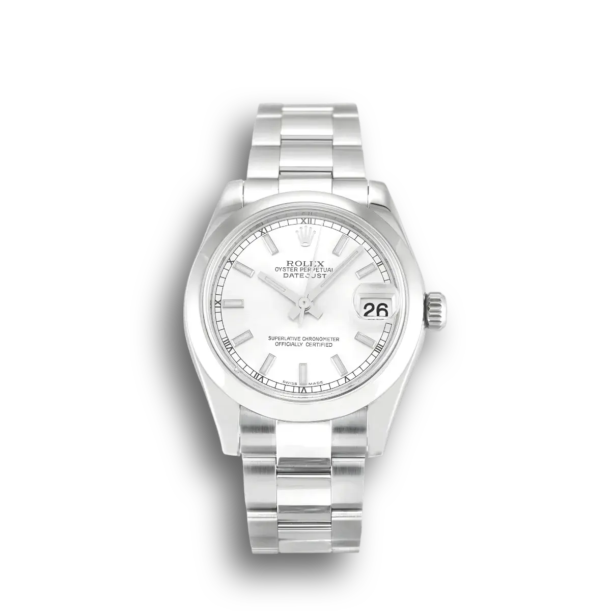 Rolex Lady-Datejust 178240 rolex clone silver dial — front view