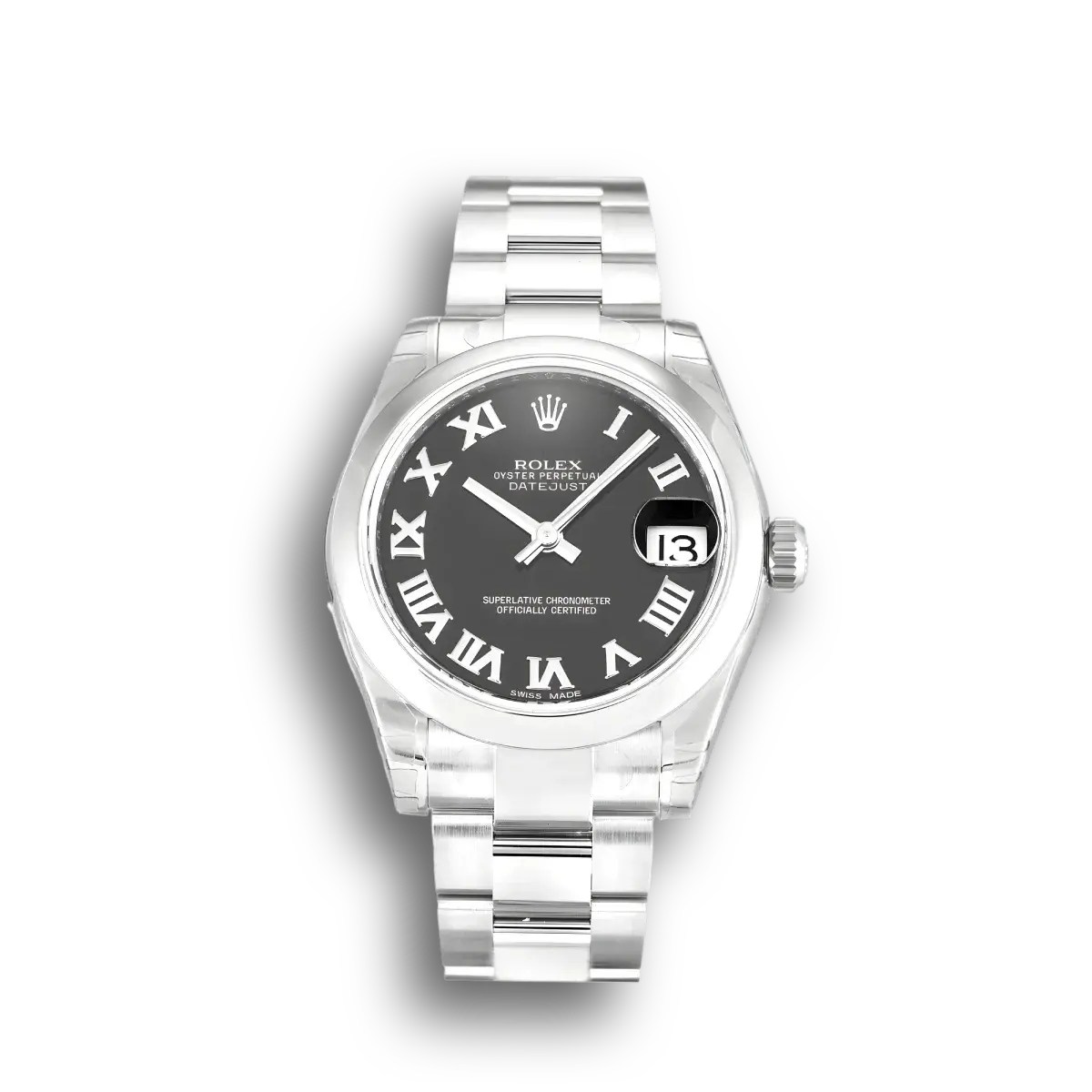 Rolex Lady-Datejust 178240 replica black dial — front view
