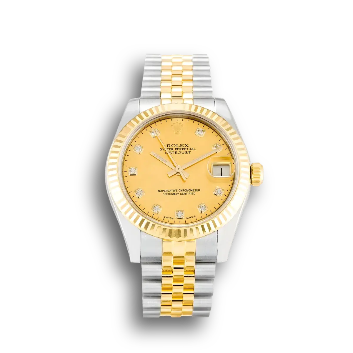 Rolex Lady-Datejust 178273 miyota replica champagne dial — front view
