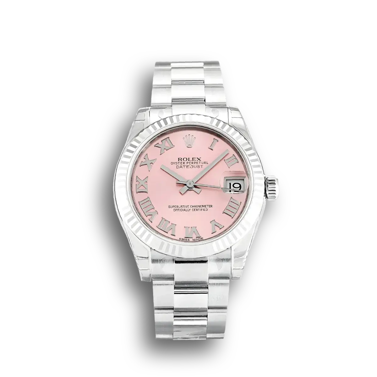 Lady-Datejust 178274 japanese automatic replica pink dial — front view