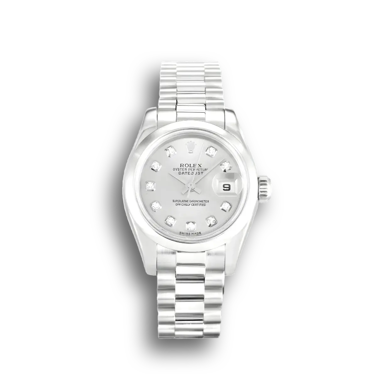 Rolex Lady Datejust 26mm Silver Dial 179166 replica watch