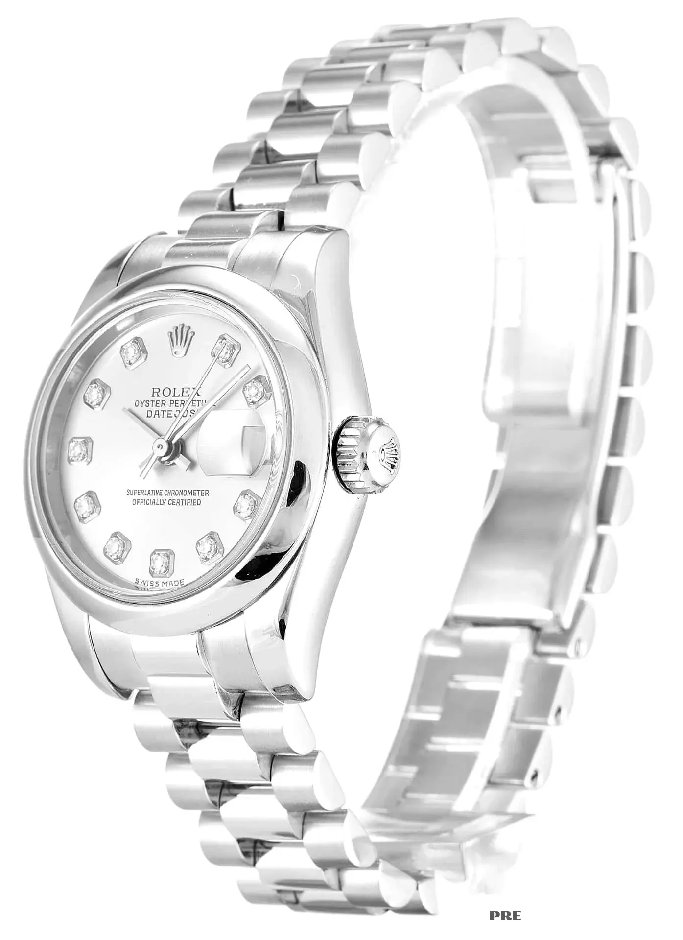 Rolex Lady-Datejust 179166 miyota replica — side profile