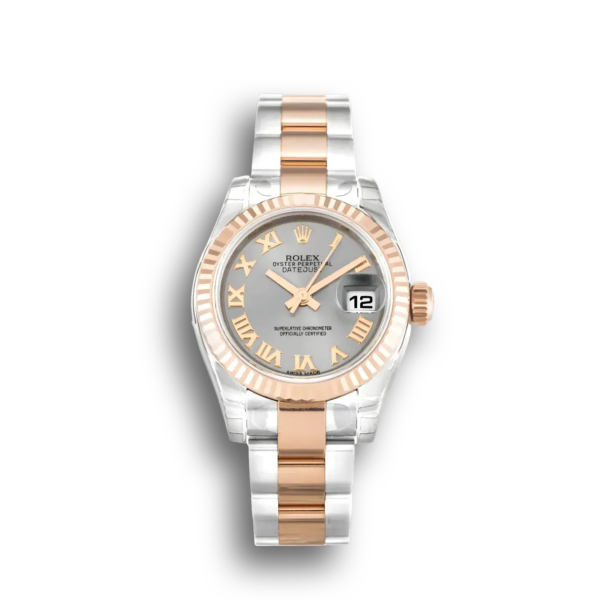 Lady-Datejust 179171 rolex replica rhodium dial — front view