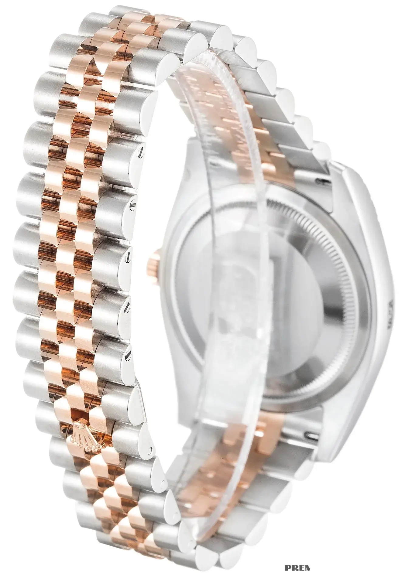 Lady-Datejust 179171 rolex copy black dial — caseback detail