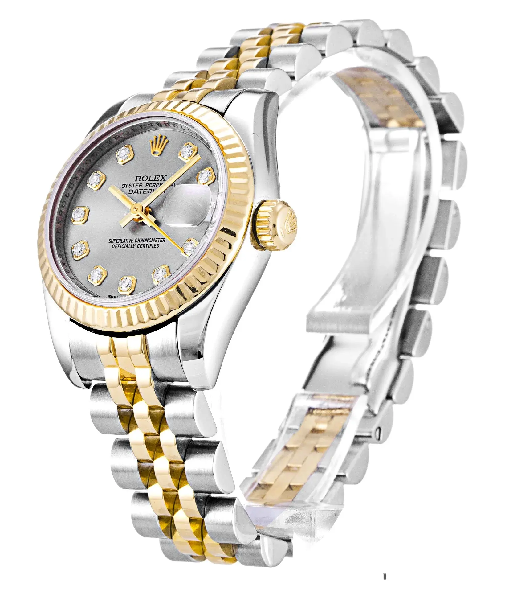 Rolex Lady-Datejust 179173 rolex clone — side profile