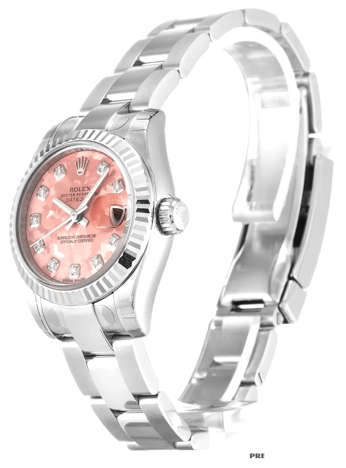 Rolex Lady-Datejust 179174 replica — side profile