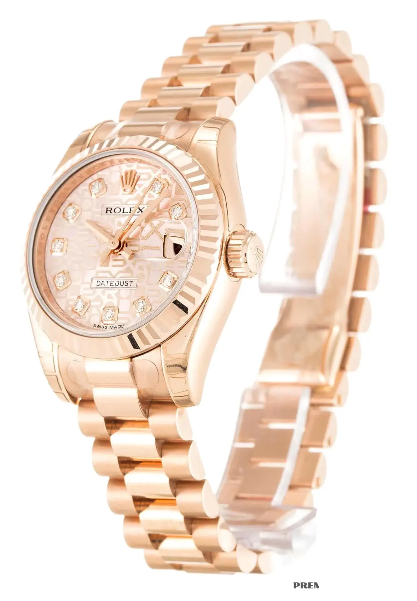Rolex Lady-Datejust 179175 rolex clone — side profile