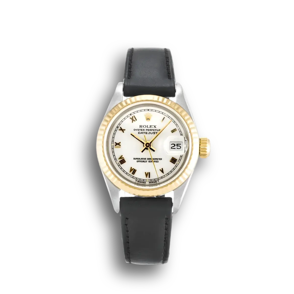 Rolex Lady-Datejust 69173 miyota replica white dial — front view