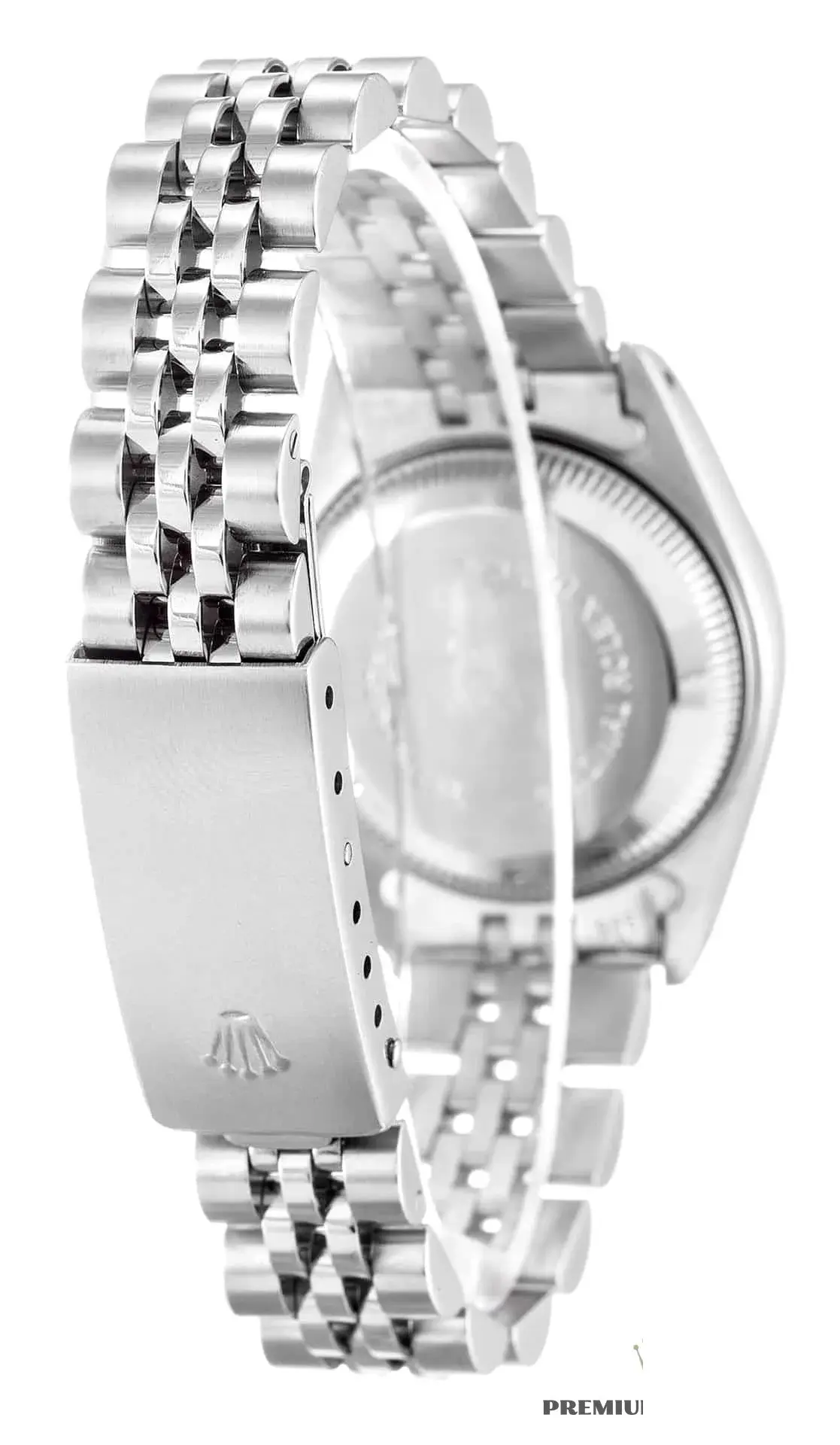 Rolex Lady-Datejust 69174 rolex clone silver dial — caseback detail