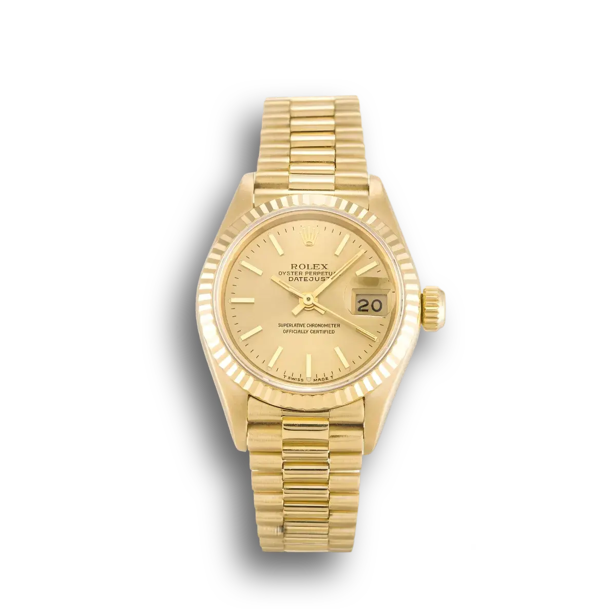 Rolex Lady-Datejust 69178 Champagne Dial 26mm Yellow Gold replica watch