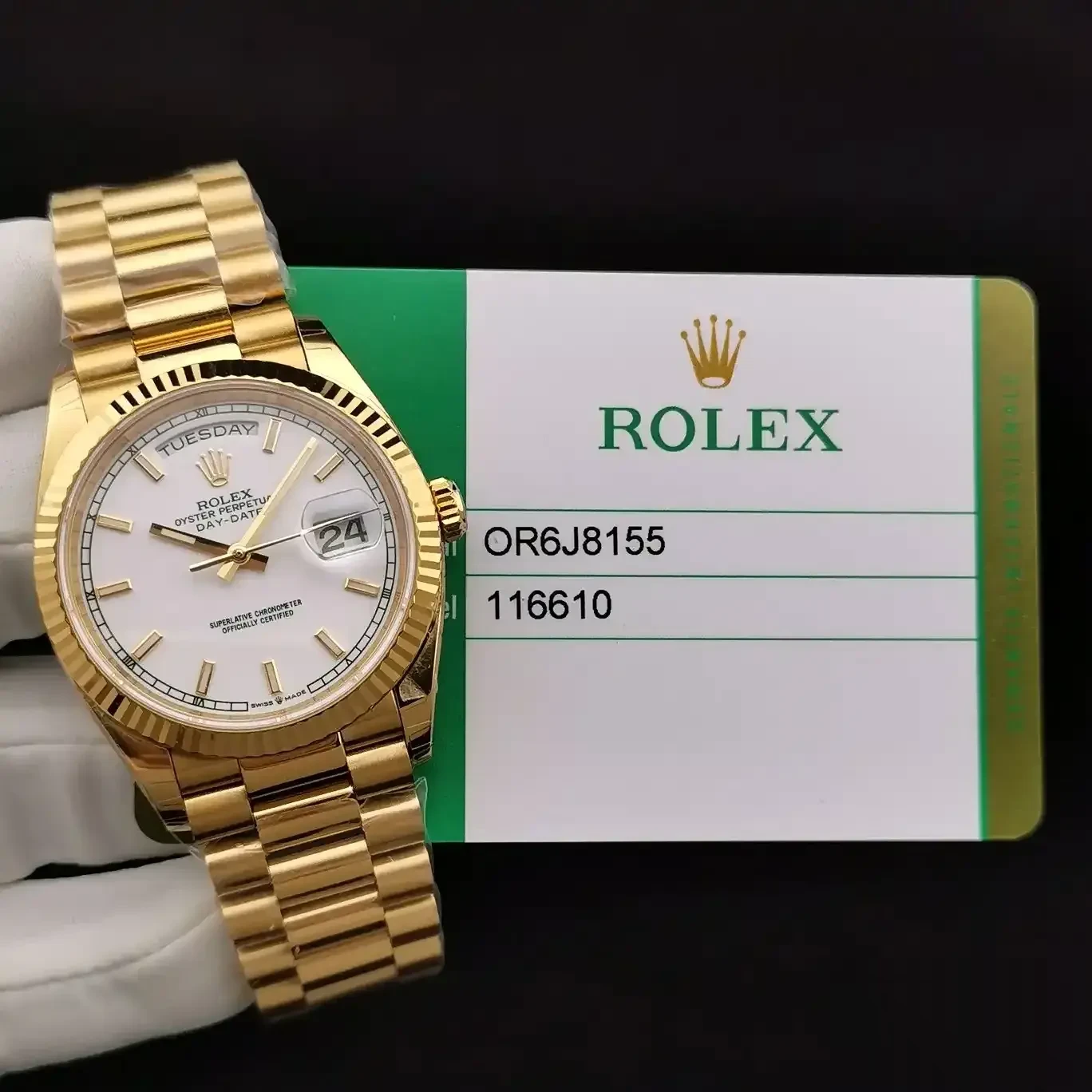 Milgauss 116610 rolex copy 40mm — wrist shot