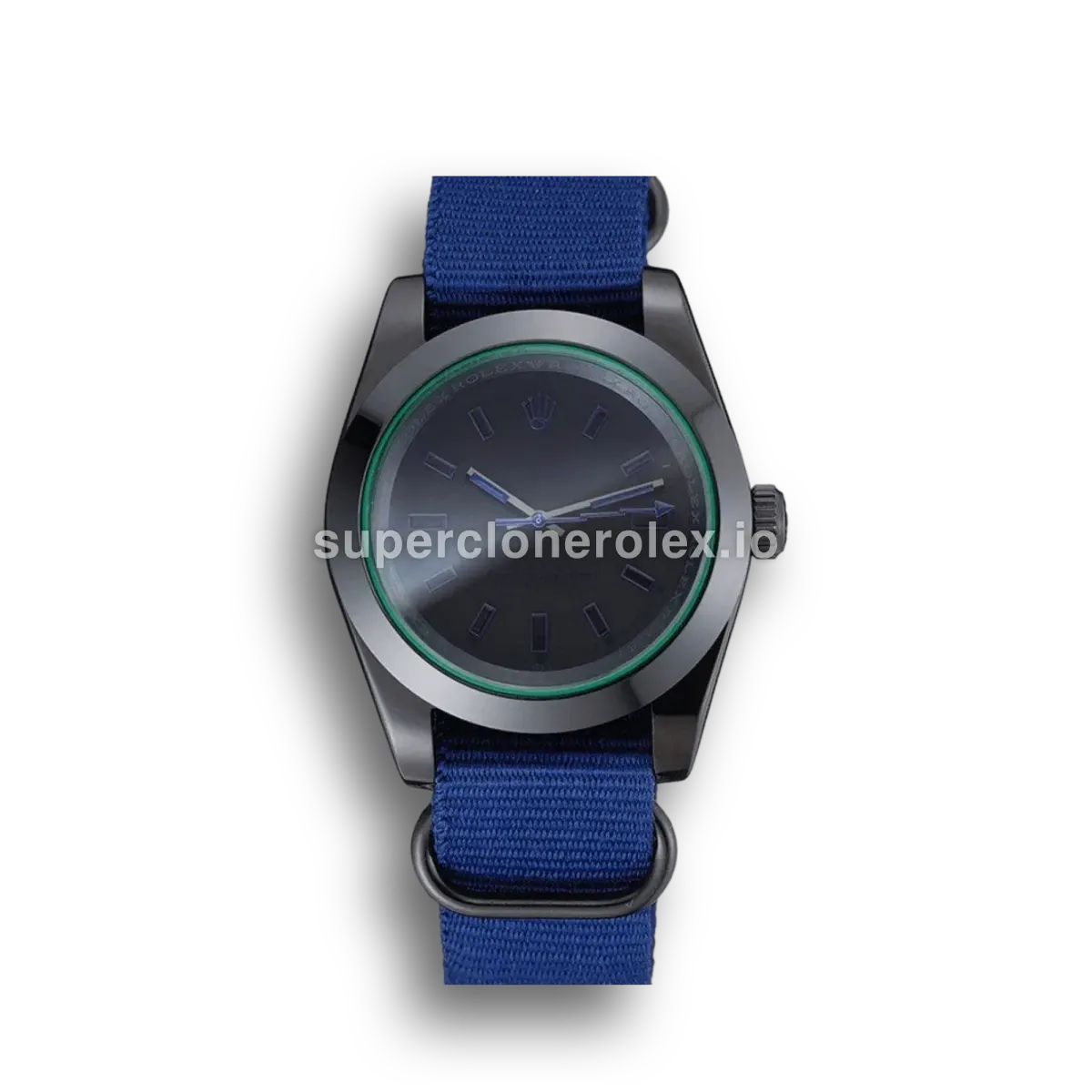 Milgauss 622005 rolex copy blue dial — front view