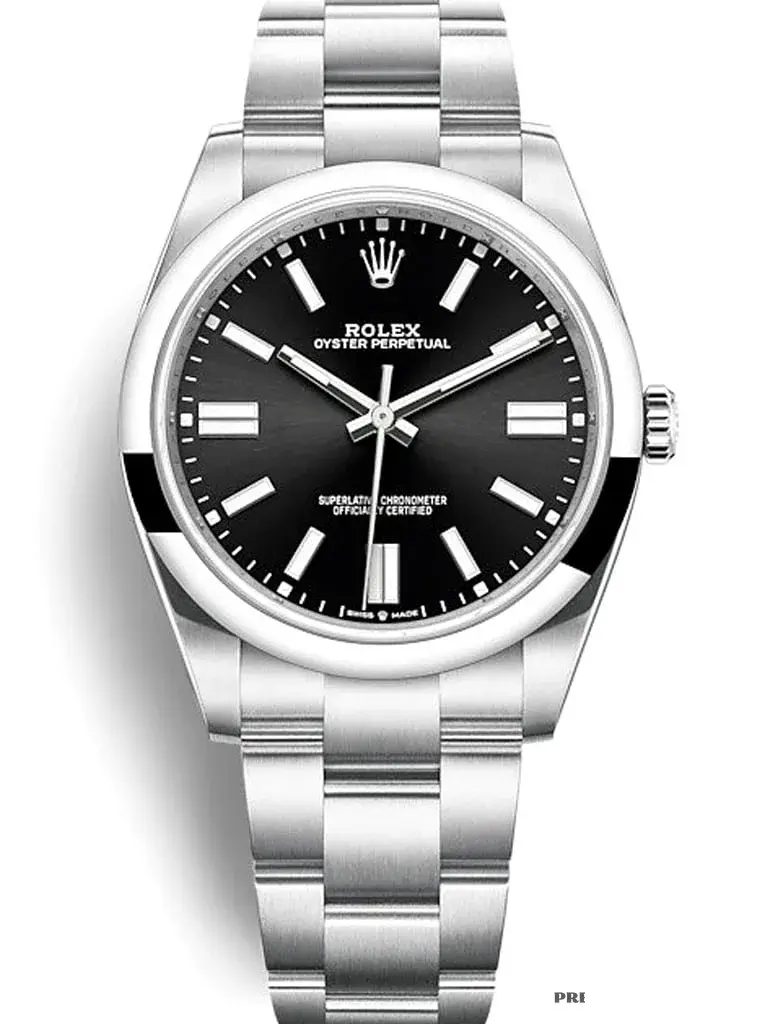 Rolex Oyster Perpetual 124200 rolex clone 34mm — dial close-up
