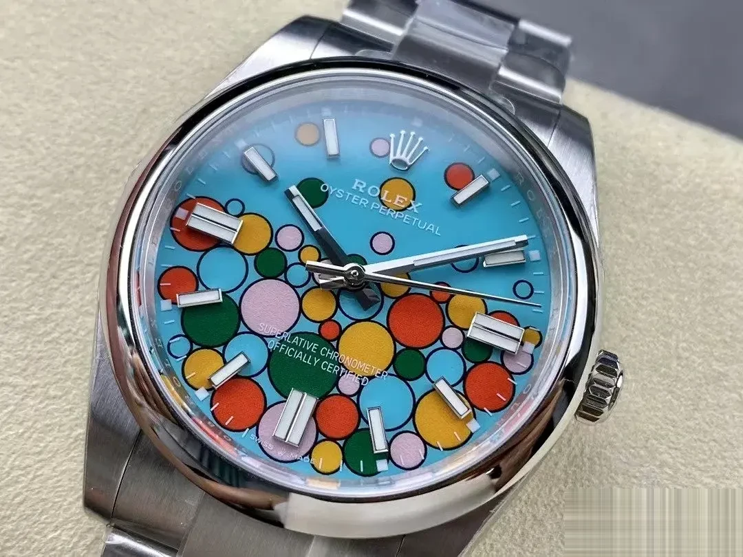 Rolex Oyster Perpetual 124300 rolex clone — side profile