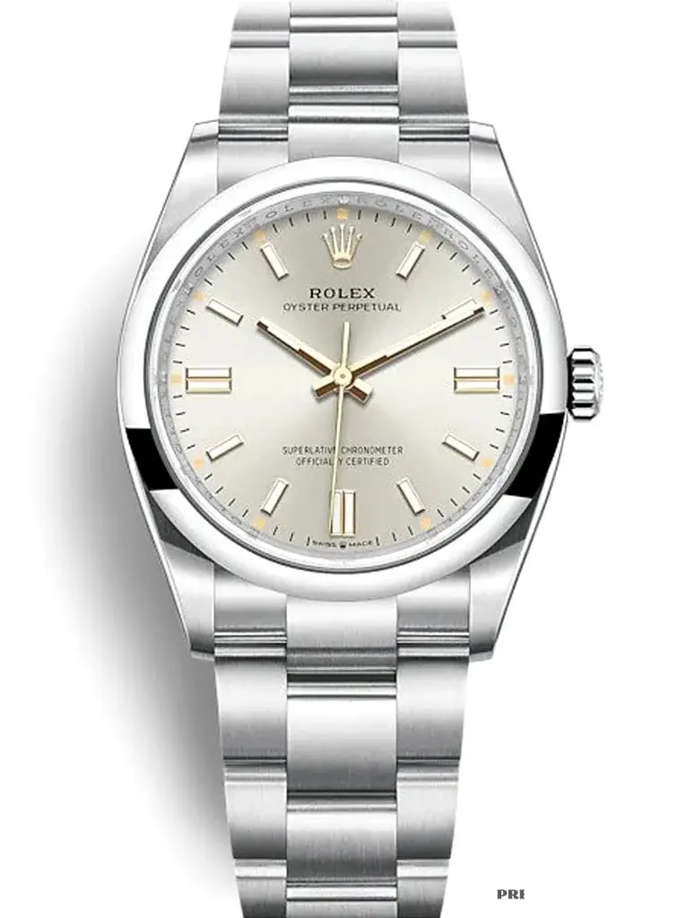 Rolex Oyster Perpetual 126000 rolex clone 36mm — dial close-up