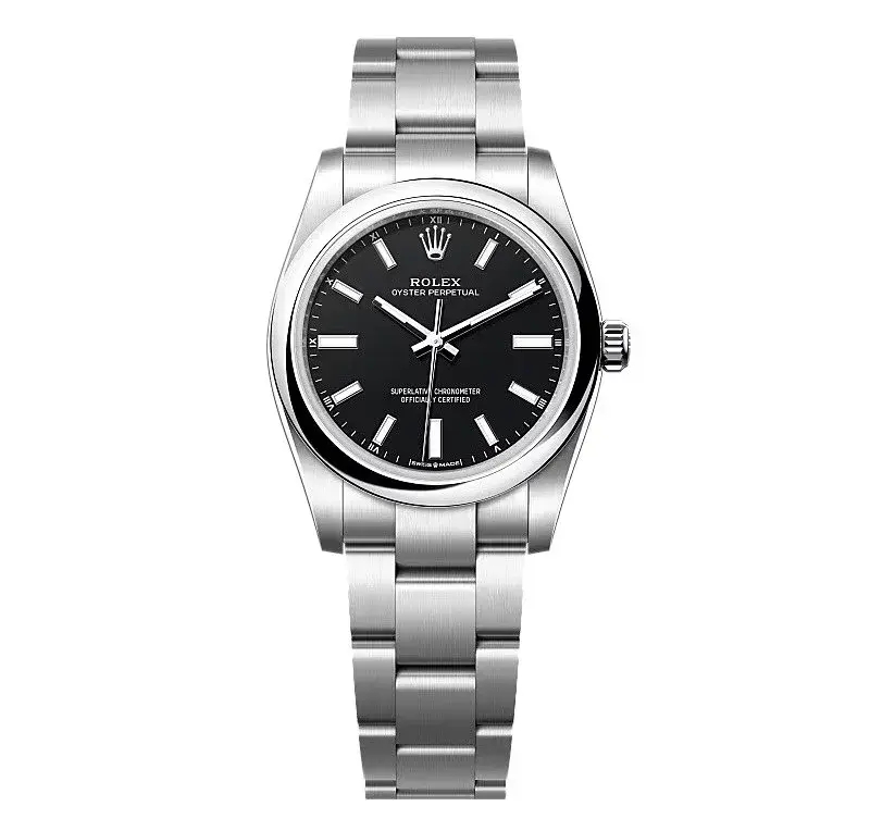 Rolex Oyster Perpetual 277200 rolex clone black dial — front view