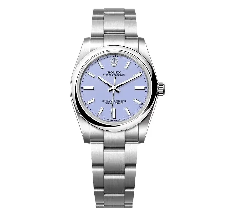 Rolex Oyster Perpetual 277200 rolex clone lavender dial — front view