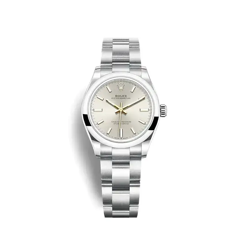 Rolex Oyster Perpetual Lady 31mm Silver Dial 277200 replica watch