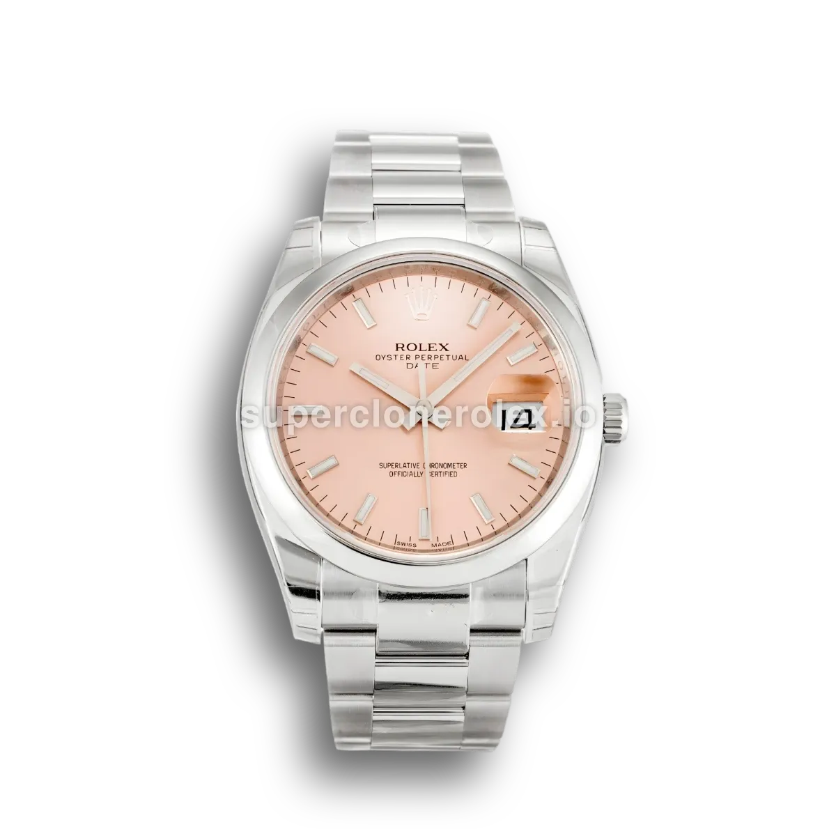 Rolex Oyster Perpetual 34mm Salmon Dial 115200 replica watch