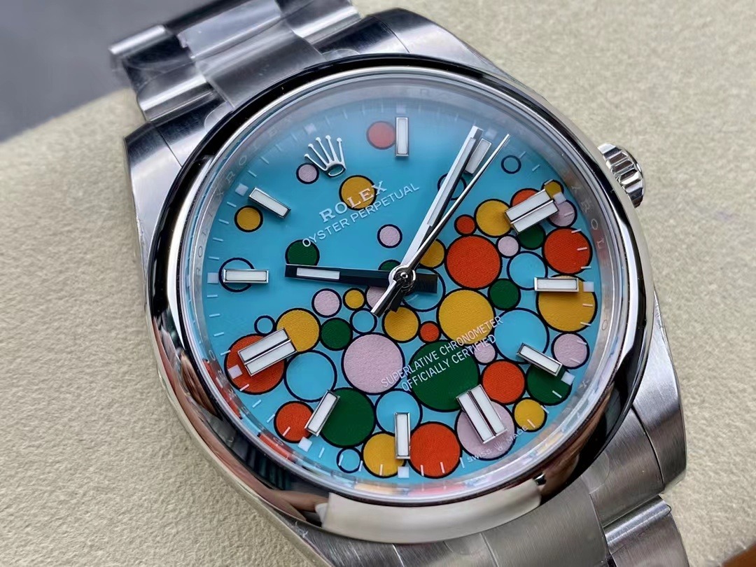 Oyster Perpetual 124300 rolex replica 41mm — dial close-up