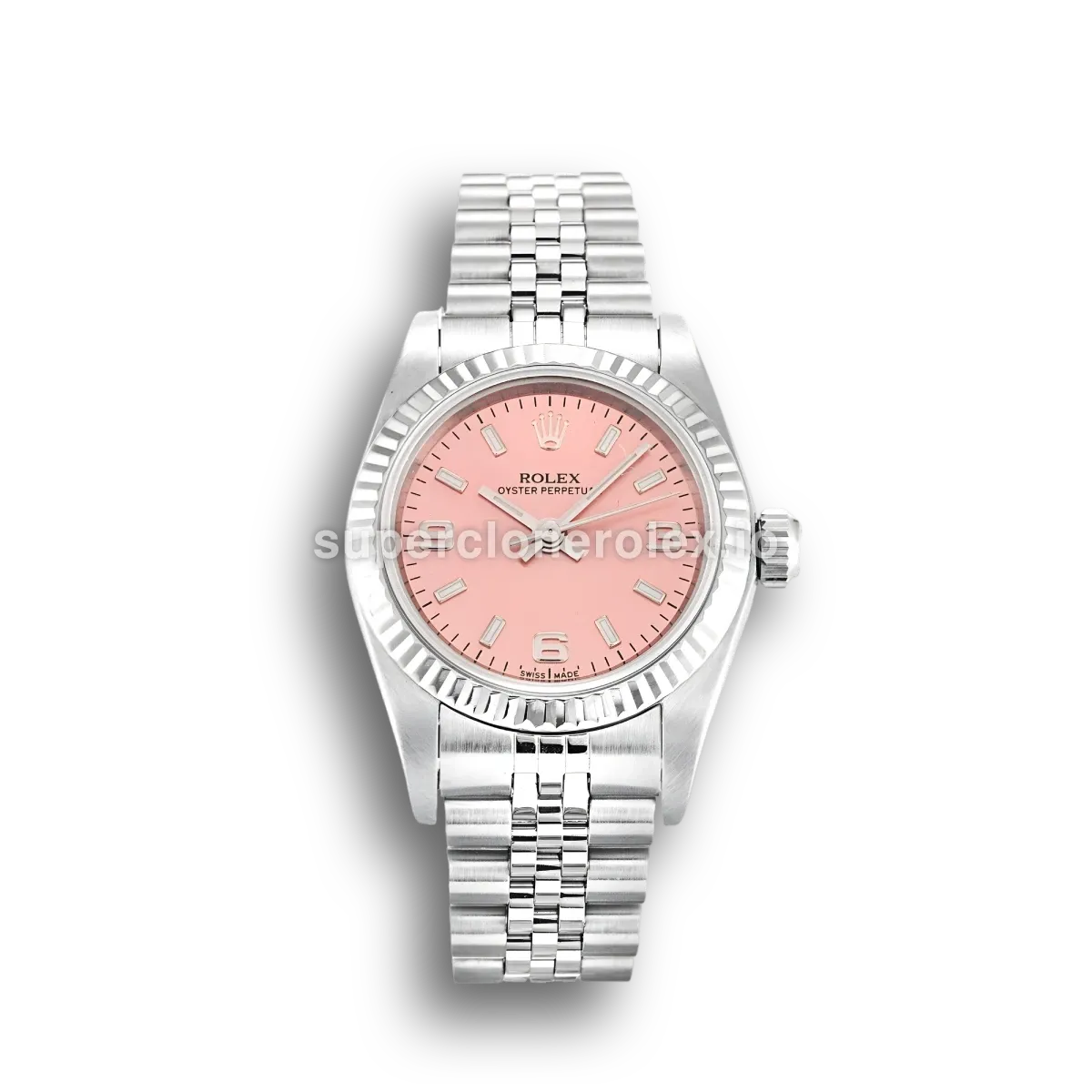 Rolex Oyster Perpetual Lady 26mm Salmon Dial 76094 replica watch