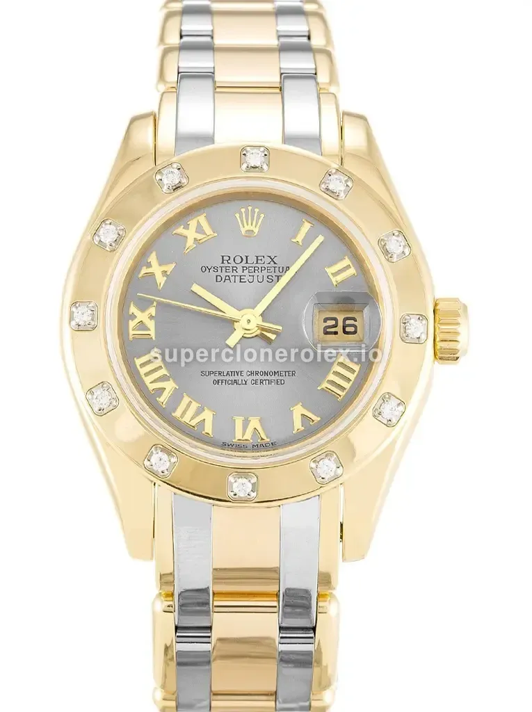 Rolex Pearlmaster 28mm Rhodium Dial 80318 replica watch