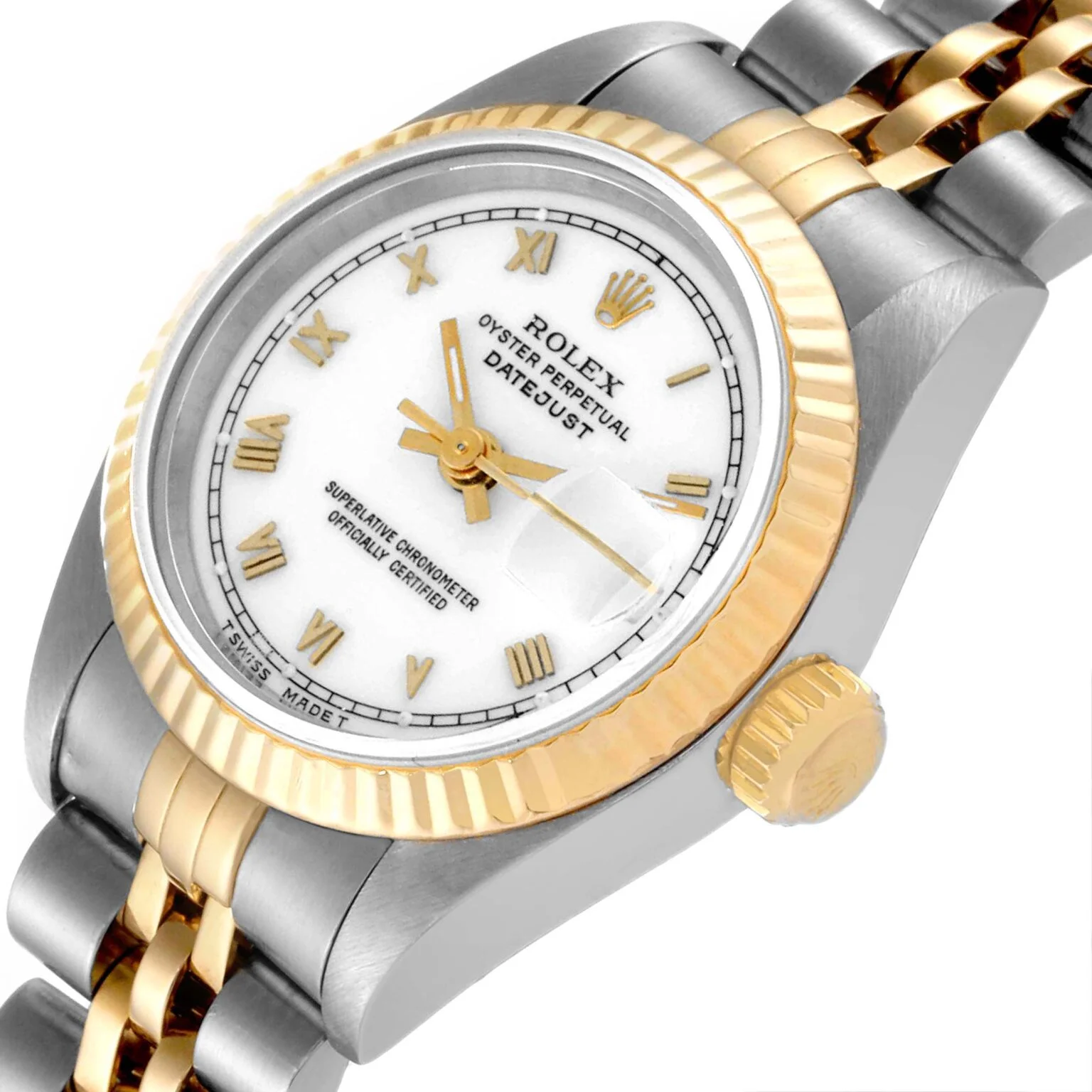 Lady-Datejust 69173 japanese automatic replica white dial — caseback detail