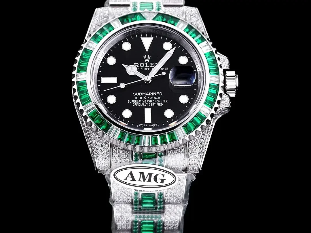 Rolex Submariner 116610LV miyota replica 41mm — dial close-up