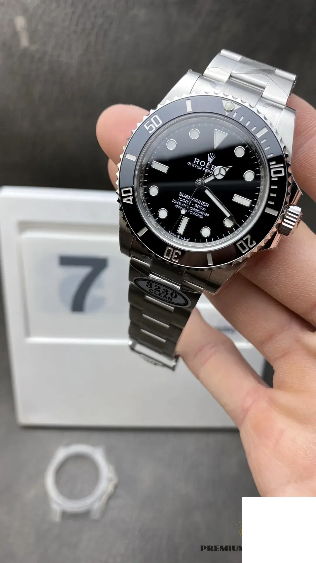 Rolex Submariner 124060 replica 41mm — caseback detail