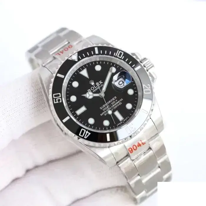 Submariner 126610 rolex replica black dial — caseback detail