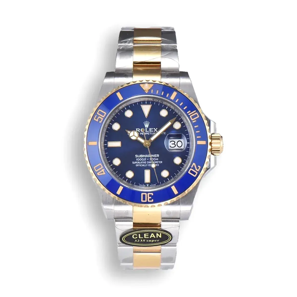 Submariner 126613LB rolex replica black dial — front view