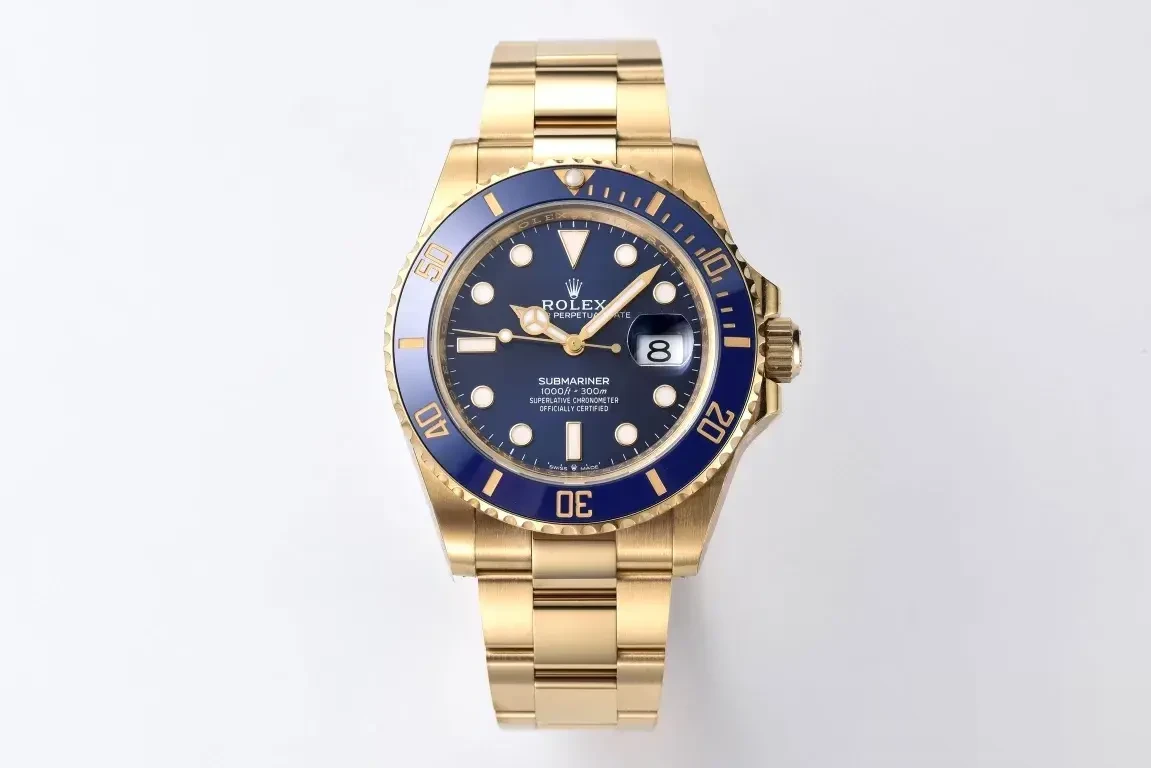 Submariner 126618LB rolex replica 41mm — bezel macro