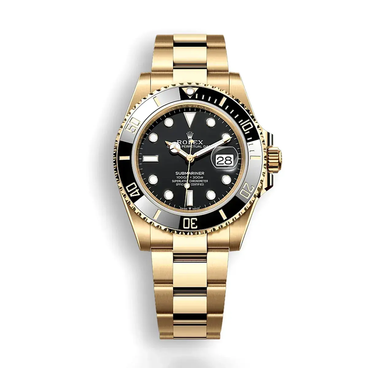 Rolex Submariner 126618LN miyota replica black dial — front view