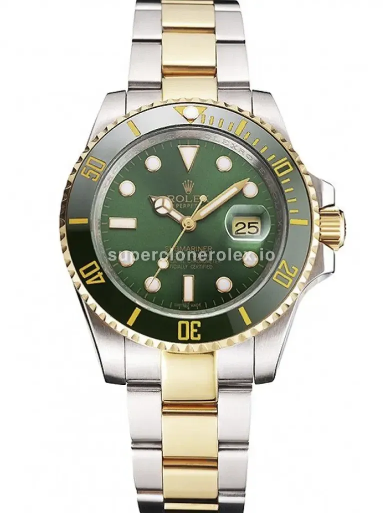 Submariner 16233GRG japanese automatic replica green dial — front view