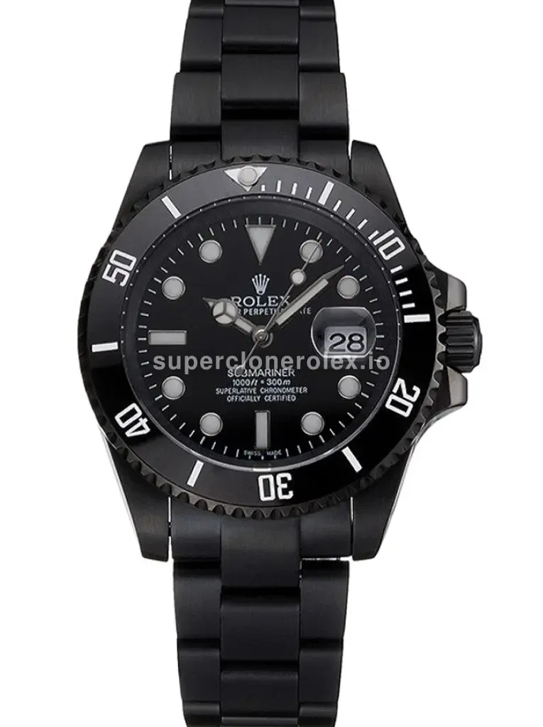 Submariner 18239B rolex copy black dial — front view