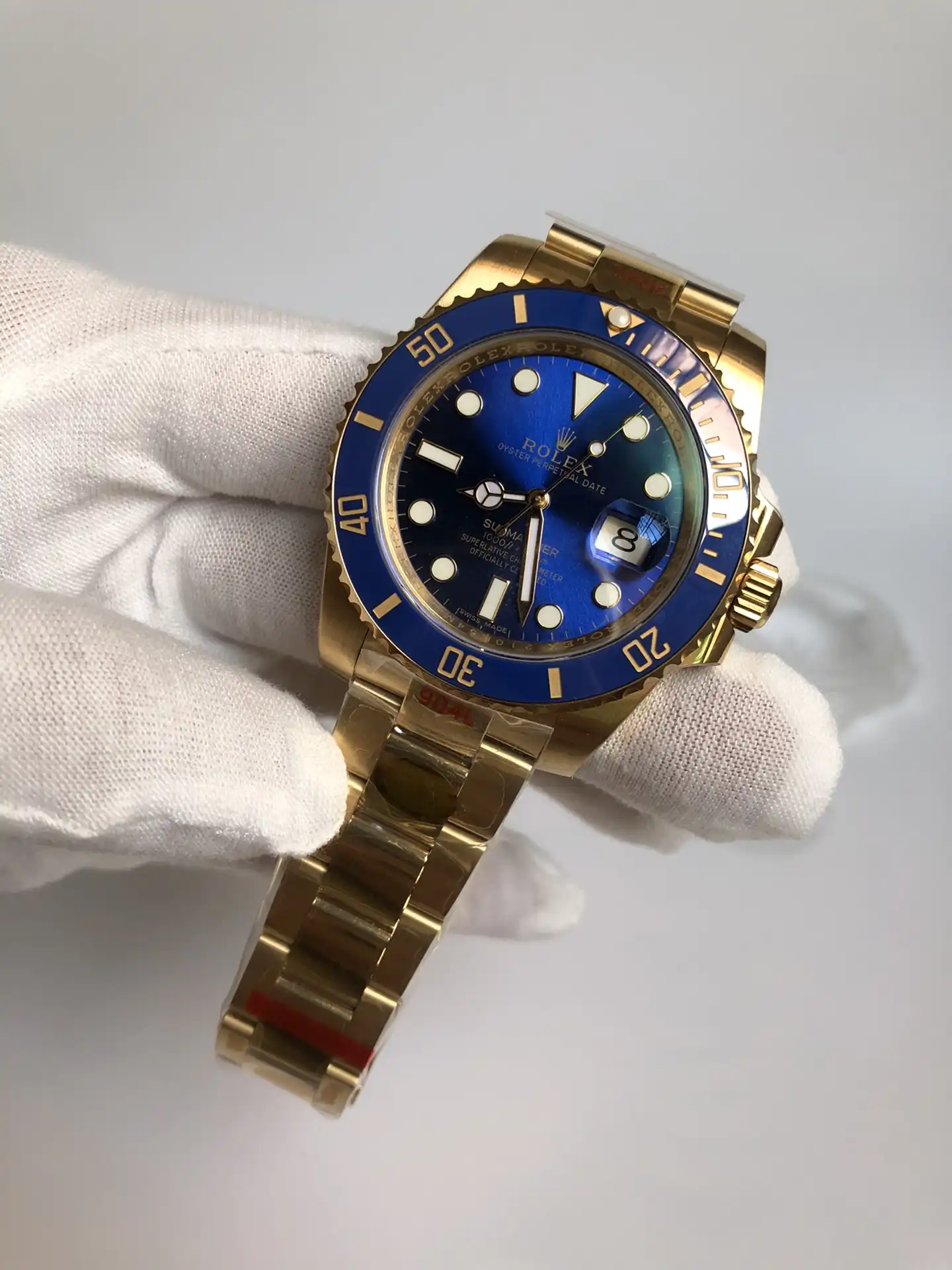 Submariner 116610LN japanese automatic replica blue dial — caseback detail