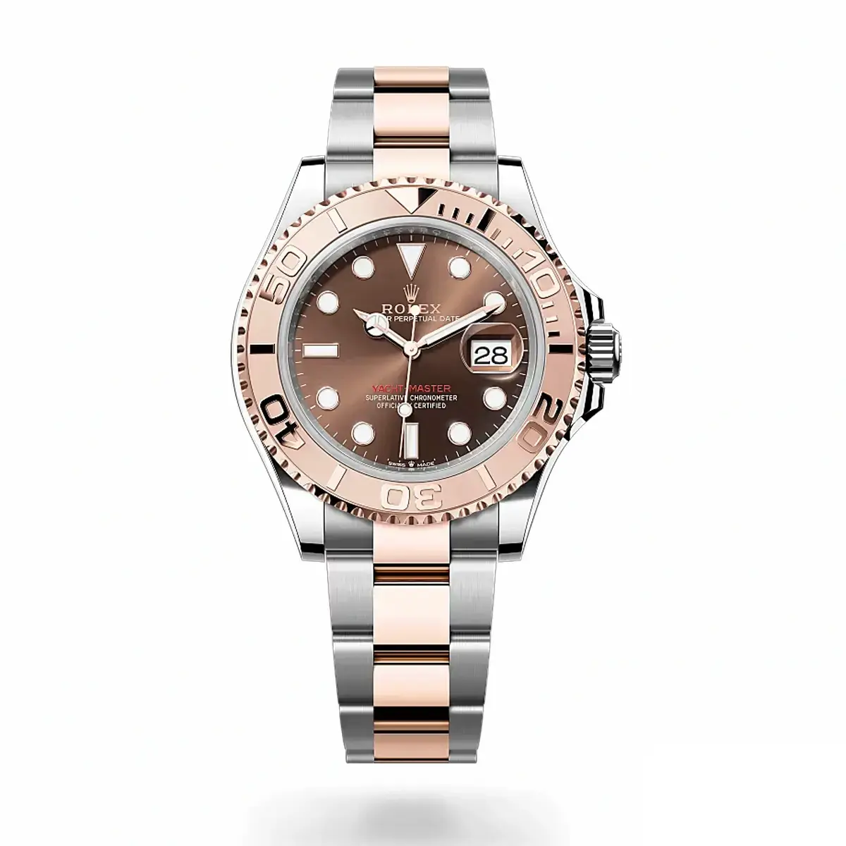Rolex Yacht-Master 116621 miyota replica chocolate dial — front view