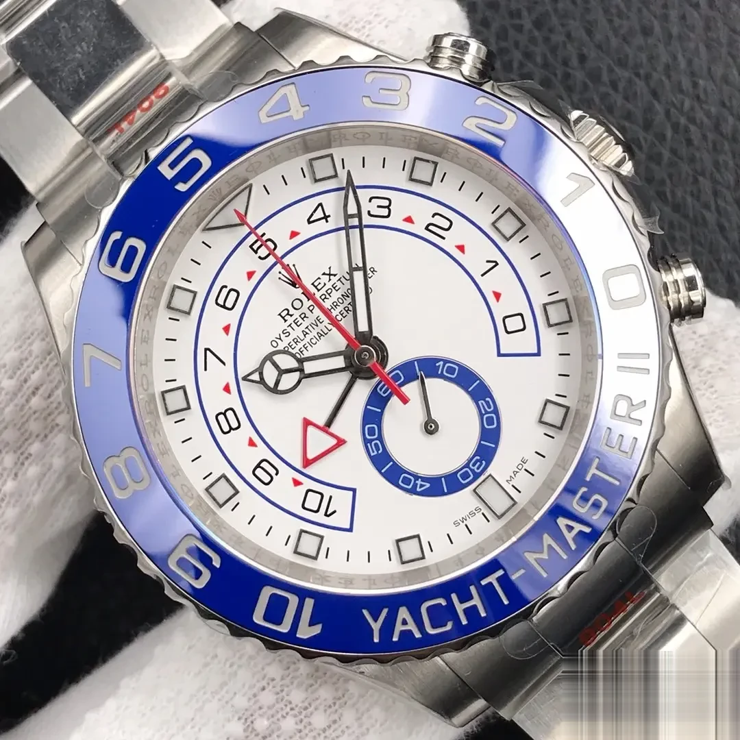 Yacht-Master 116680 japanese automatic replica 44mm — dial close-up