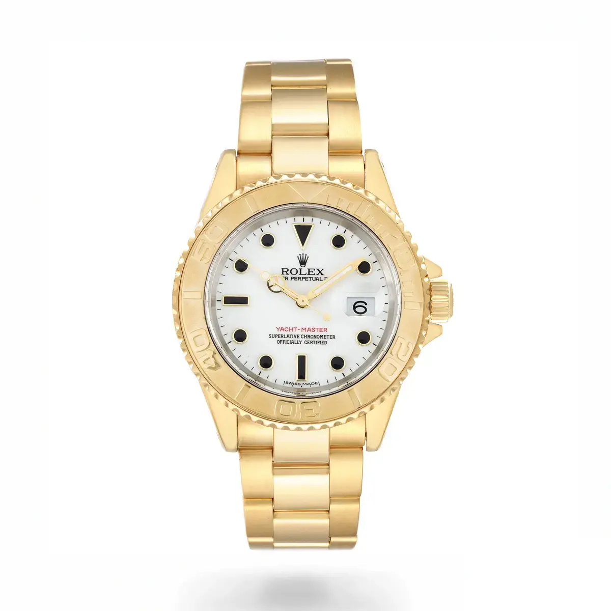 Yacht-Master 16628 rolex replica white dial — front view