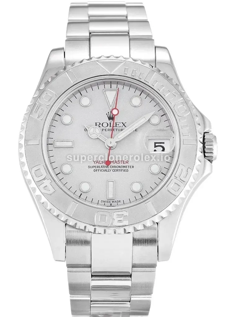 Yacht-Master 168622 rolex replica white dial — front view