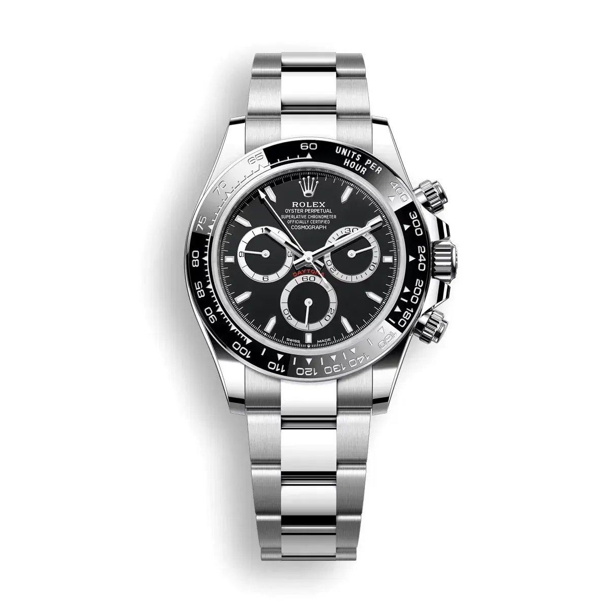 Daytona 116500LN Panda eta clone white dial — front view